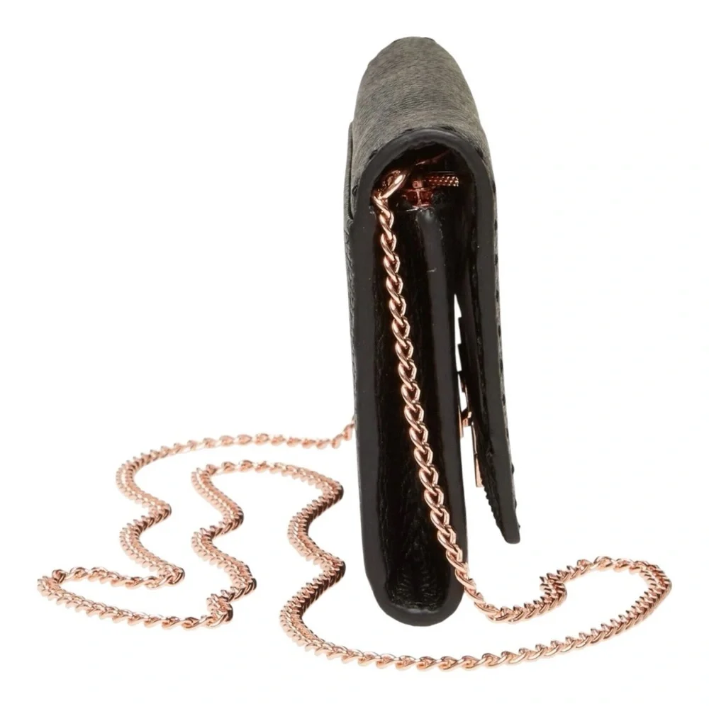 🖤 Ted Baker Black Leather Janet Matinee Clutch Wallet Bag New - Picture 4 of 5